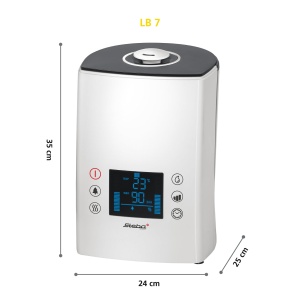 Umidificator Steba LB 7 | Nebulizare cu ultrasunete min. 250 ml/h pana la max. 400 ml/h | Ionizarea poate fi pornita | Controlul umiditatii 45% pana la 90% | 3 setari de viteza | Nivel eco 30 W | 5 litri - Img 2