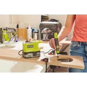 Unealta rotativa cu acumulator RYOBI 18 V ONE+ RRT18-0, diametru de prindere 3,2 mm, cablu 91,5 cm, 15 accesorii, maner GripZone, fara baterie si incarcator - Img 4