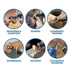Unealta rotativa Dremel 4250, 175 W, cu 45 accesorii si control variabil al vitezei - Img 4