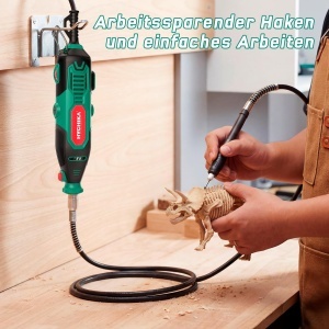 Unelte rotative HYCHIKA 150W cu 167 accesorii, control variabil 10000-33000 RPM - Img 6