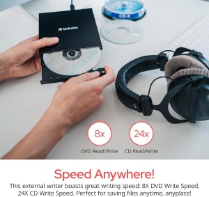 Unitate externa CDDVD Verbatim Slimline cu USB, Nero Burn Archive, 350g - Img 3
