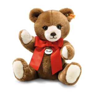 Ursulet de plus Steiff Petsy 28 cm caramel, prieten de joaca pentru copii