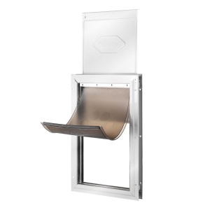 Usa pentru animale VEVOR CWM01-L, din aluminiu, 337 x 509 mm, alba, rezistenta la intemperii - Img 9