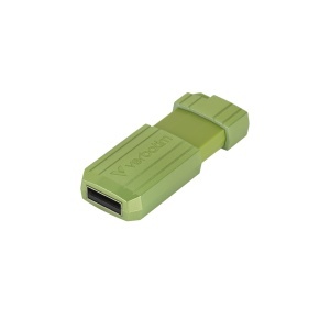 USB Stick Verbatim Pinstripe 64GB, Eucalyptus Green, Schiebemechanismus - Img 3