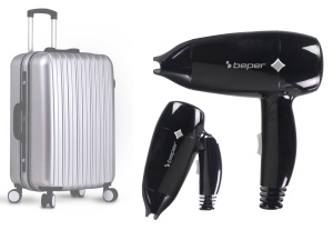 Uscator de par Beper P301ASC100, 1200W, pliabil, 3 temperaturi, negru