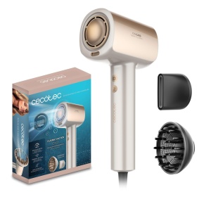 Uscator de par Cecotec IoniCare Nano Plasma, 1600W, Champagne Ice