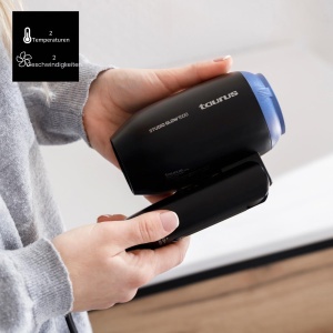 Uscator de par compact Taurus Studio Glow 1500, 1400W, bivoltaj, 2 viteze - Img 3