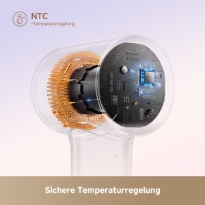 Uscator de par Dreame Mini, 270 g, 100.000 RPM, 5 moduri, Alb - Img 5