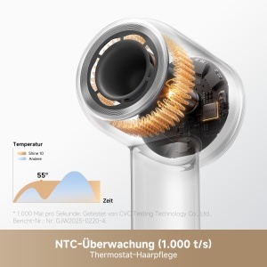 Uscator de par MOVA Shine 10, 110.000 RPM, tehnologie de ingrijire a umiditatii - Img 3