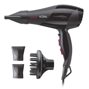 Uscator de par profesional Solac SP7170 Expert 2600W Turmalina Negru