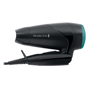 Uscator de par Remington [mic, pliabil si puternic] On The Go (2000 W, reglare a tensiunii la nivel mondial 120/220-240V, duza de coafare si difuzor, 2 setari combinate de incalzire si suflanta) Uscator de par de calatorie D1500 - Img 3