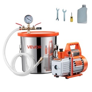 Vakuum Camera VEVOR VP125, 11,36 L, 99 Lmin, Inox, Cu Pompa