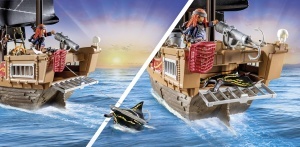 Vapor pirat PLAYMOBIL 71530, 137 piese, accesoriu pentru copii de la 4 ani - Img 7