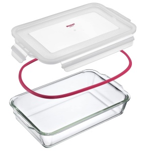Vas de cuptor Westmark 2200 ml, transparentrosu, sticlasilikon - Img 7