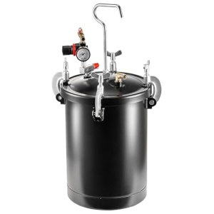 Vas sub presiune VEVOR pentru vopsea spray, vas sub presiune de 15 l, presiune reglabila de 60 psi, vas sub presiune din otel Vas de vopsea cu pistol de pulverizare, furtunuri, manometru, pentru decorarea casei, vopsire industriala - Img 12