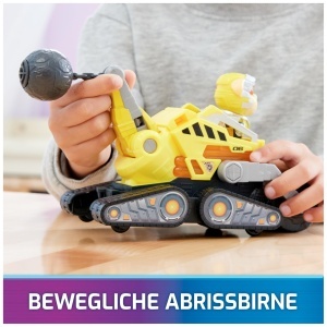Vehicul de constructie PAW Patrol Rubble, 17 cm, cu efecte de lumina si sunet - Img 5