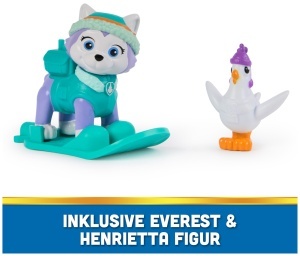 Vehicul de salvare Spin Master PAW Patrol cu figurina Everest si snowboard - Img 3