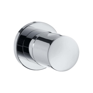 Ventil de inchidere incorporat hansgrohe S, Crom, cu maner si roseta