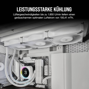 Ventilator 120mm Corsair AF120 ELITE, PWM, Alb, Silentios - Img 3