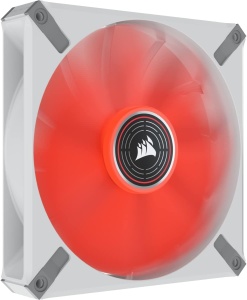 Ventilator Corsair ML140 LED ELITE, 140 mm, PWM, AlbRosu, 1600 RPM