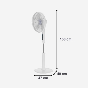 Ventilator cu picior BLACKDECKER BXEFP30E 30W 24 viteze moduri multiple timer 15h oscilatie automata - Img 8