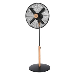 Ventilator cu picior Cecotec EnergySilence 600 Woodstyle, 50W, 40 cm, 3 viteze, inaltime reglabila