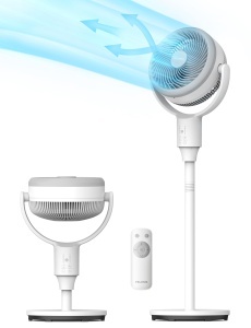 Ventilator multifunctional Pelonis 2-in-1 oscilatie 3D telecomanda inaltime reglabila