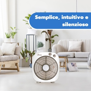 Ventilator Portabil Ardes FLOOR 26, 45W, 26 cm, Alb, cu 3 Intensitati - Img 7