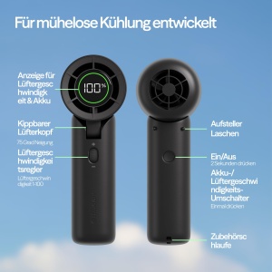 Ventilator portabil Blueair F7, 36 ore autonomie, USB-C, racire silencioasa - Img 6