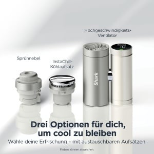 Ventilator portabil Shark ChillPill 3-in-1, 3 functii, culoare Cloud - Img 3