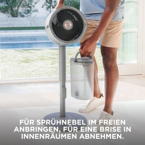 Ventilator portabil Shark FlexBreeze Pro Mist, 20 m, cu functie de pulverizare, culoare Dove - Img 7