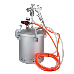 VEVOR 10L 30PSI Suport de vopsea pentru aplicarea acuarelei, petelor, lacurilor, suprafetelor fine pentru proiecte interioare si exterioare Pistol de vopsea, argintiu, 10L