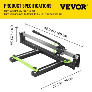 VEVOR Fliesenschneider 800mm Manual Albastru Laser Precizie Ergonomic - Img 7