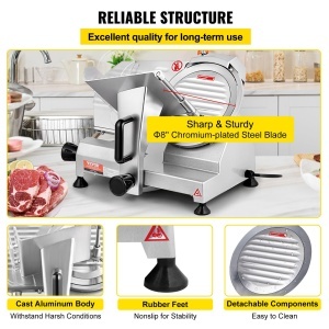 VEVOR JK-220A Feliator Electric de Carne 200W Lama Carbon 2032cm - Img 5