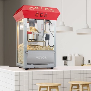 VEVOR Popcornmaschine NP08001SE 850W Capacitate 48 cesti Design robust - Img 8