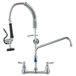 Vevor Robinet Comercial 5803A-12-25 Cu Montare pe Perete Brat Rotativ si Dus Extractibil