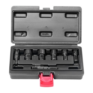 VEVOR Set de freze filetate din 7 bucati Instrument metric de reparare a filetului M10 M12 M14 M18 M20 M22, kit de reuneltire a filetului din otel carbon tratat termic, pentru aplicatii de reparare a filetelor - Img 9