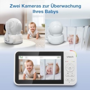 Video Baby Monitor VTech VM924-2 Ecran LCD 5 inch 2 camere Night Vision 300m Raza - Img 10