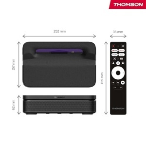 Videoproiector laser RGB Full HD Thomson Sirius PG55B, 600 ANSI lumeni, HDR10, Google TV - Img 2