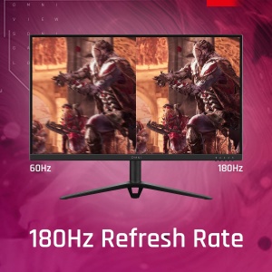 ViewSonic VX2428J Monitor pentru jocuri de 60,5 cm (24") (Full HD, IPS, 165 Hz, 1 ms, FreeSync Premium, HDMI, DP, difuzor, reglabil pe inaltime) Negru - Img 4
