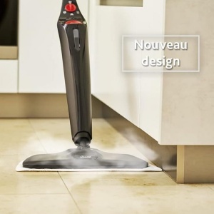 Vileda Aparat de curatat cu abur Steam Plus XXL Curatator igienic de pardoseli cu PowerPad si 2 huse din microfibra - Pentru suprafete mari gresie lam - Img 3