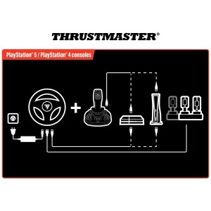 Volan pentru Simulare Thrustmaster T128 cu Pedale si FarmStick, Negru - Img 7