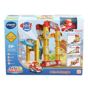 VTech TUT TUT Baby Flitzer - Rampa 4-in-1 - Set de joc cu rampa auto cu 4 optiuni de constructie si masina de curse - Pentru copii 1-5 ani - Img 8