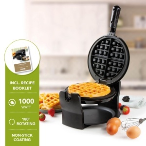 Waffle Maker DOMO DO9223W - 1400W, Rotatie 180, Negru - Img 2