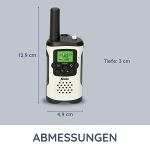Walkie Talkie Alecto FR-175 - 7km, 8 Canale, Culoare Alb - Img 6