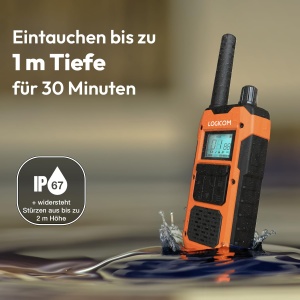 Walkie-Talkie Logicom Extreme - 10 km, 36h autonomie, IP67, 2 buc - Img 5