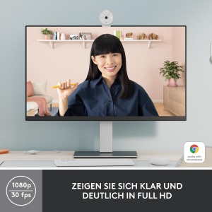 Webcam Logitech Brio 300 Full HD, 1080p, cu microfon si protectie pentru intimitate - Img 3