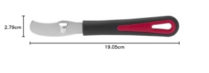 Westmark 29342270 Orange Peeler Gallant cu incrustatii colorate, plastic, rosu/negru, 19 x 2,7 x 2 cm - Img 9