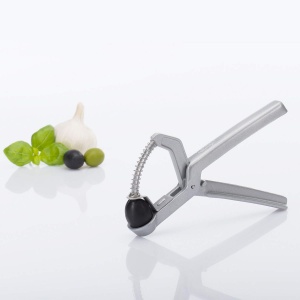 Westmark Olive Pitter, dispozitiv practic de mana cu arc, aluminiu/acoperit, Olivus, 40402270, 16,9 x 10,5 x 2,7 cm - Img 7