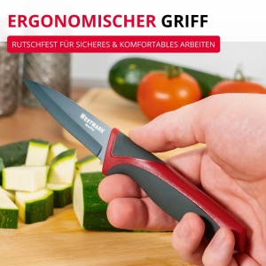 Westmark Schalmesser 14522280 NegruRosu Lama Antiaderenta - Img 6